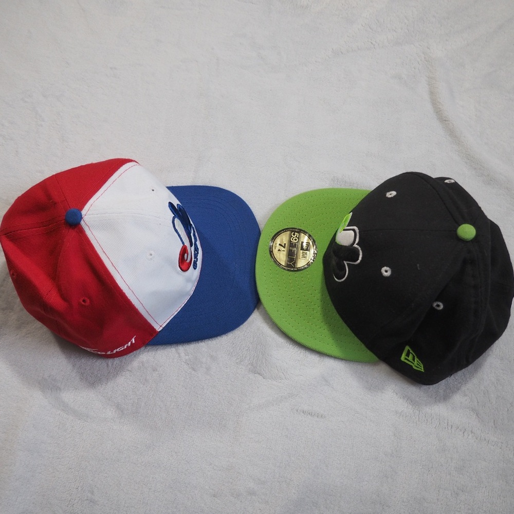 2/Montréal Expo hat one 59fifty Sz 7 1/4 one promo Bud Sz OS - Picture 6 of 6